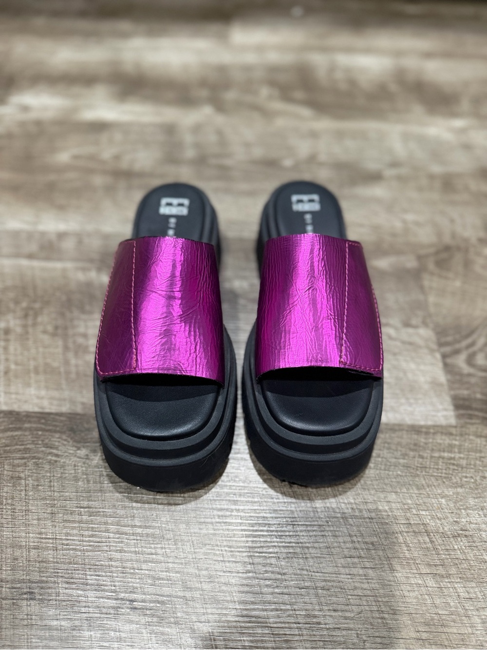 Free People E8 By Miista Liese Dark Pink Platform Womens EU 38 US 7.5 Y2K NWOB